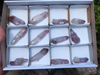 Natural Long Window Amethyst Quartz Crystals  x 12 From Chiredzi, Zimbabwe - Toprock Gemstones and Minerals 