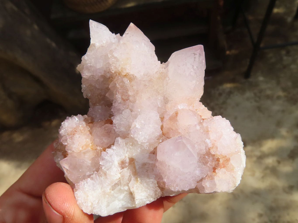Natural Pale Lilac Spirit Quartz Clusters x 6 From Barberton, South Africa - Toprock Gemstones and Minerals 