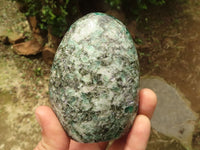 Polished Emerald In Matrix Standing Free Forms x 3 From Sandawana, Zimbabwe - TopRock
