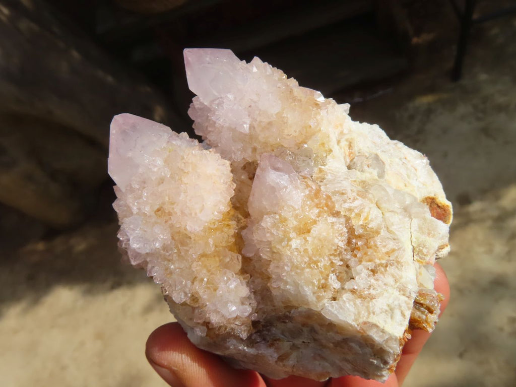 Natural Pale Lilac Spirit Quartz Clusters x 6 From Barberton, South Africa - Toprock Gemstones and Minerals 