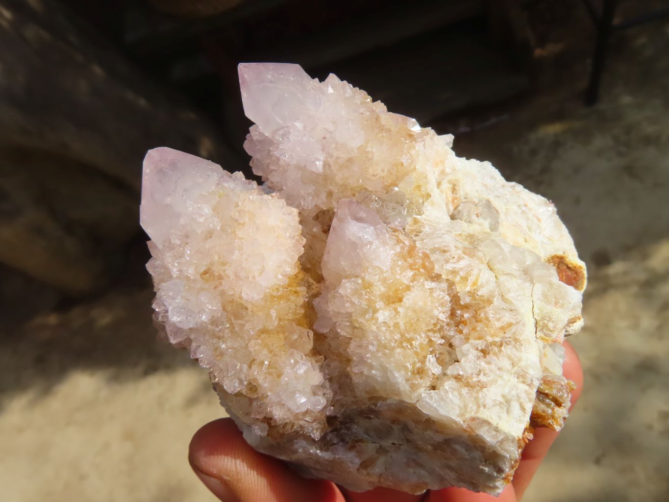 Natural Pale Lilac Spirit Quartz Clusters x 6 From Barberton, South Africa - Toprock Gemstones and Minerals 