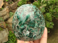 Polished Emerald In Matrix Standing Free Forms x 3 From Sandawana, Zimbabwe - TopRock
