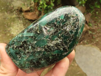 Polished Emerald In Matrix Standing Free Forms x 3 From Sandawana, Zimbabwe - TopRock