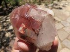 Natural Red Hematite Phantom Quartz Specimens  x 12 From Karoi, Zimbabwe - TopRock