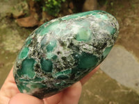 Polished Emerald In Matrix Standing Free Forms x 3 From Sandawana, Zimbabwe - TopRock