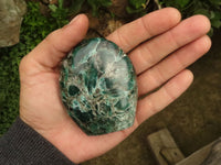 Polished Emerald In Matrix Standing Free Forms x 3 From Sandawana, Zimbabwe - TopRock