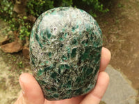 Polished Emerald In Matrix Standing Free Forms x 3 From Sandawana, Zimbabwe - TopRock
