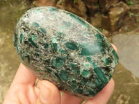 Polished Emerald In Matrix Standing Free Forms x 3 From Sandawana, Zimbabwe - TopRock