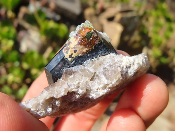 Natural Schorl Black Tourmaline Specimens x 12 From Erongo, Namibia