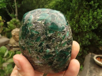 Polished Emerald In Matrix Standing Free Forms x 3 From Sandawana, Zimbabwe - TopRock