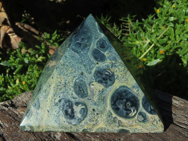 Polished Stromatolite Pyramids x 3 From Madagascar - TopRock