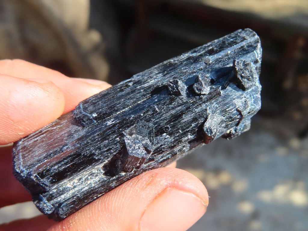 Natural Schorl Black Tourmaline Specimens x 12 From Erongo, Namibia - Toprock Gemstones and Minerals 