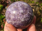 Polished  Purple Lepidolite Spheres  x 3 From Madagascar - Toprock Gemstones and Minerals 