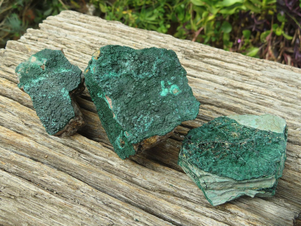Natural Crystalline Malachite Specimens x 6 From Tenke Fungurume, Congo - TopRock