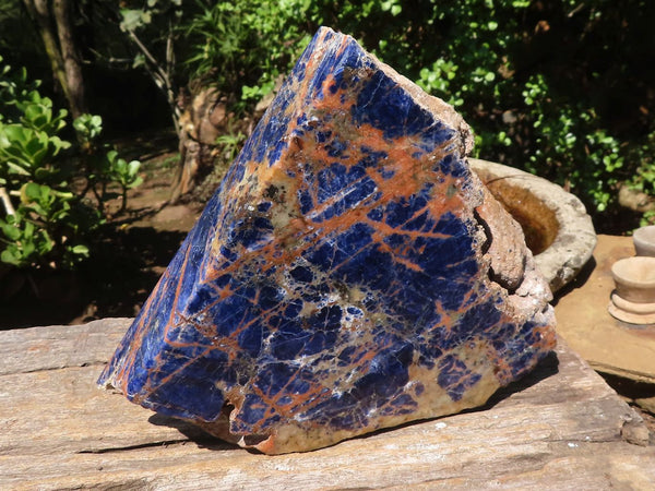Polished Large Sodalite Standing Slab  x 1 From Namibia - Toprock Gemstones and Minerals 