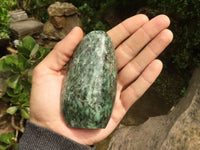 Polished Emerald In Matrix Standing Free Forms x 3 From Sandawana, Zimbabwe - TopRock