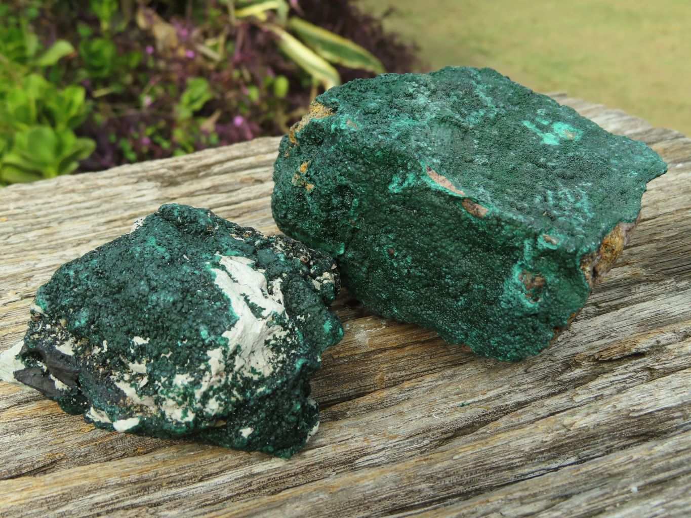 Natural Crystalline Malachite Specimens x 6 From Tenke Fungurume, Congo - TopRock