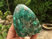 Polished Emerald In Matrix Standing Free Forms x 3 From Sandawana, Zimbabwe - TopRock