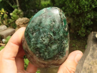 Polished Emerald In Matrix Standing Free Forms x 3 From Sandawana, Zimbabwe - TopRock