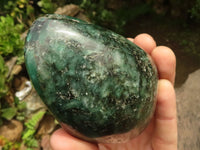 Polished Emerald In Matrix Standing Free Forms x 3 From Sandawana, Zimbabwe - TopRock