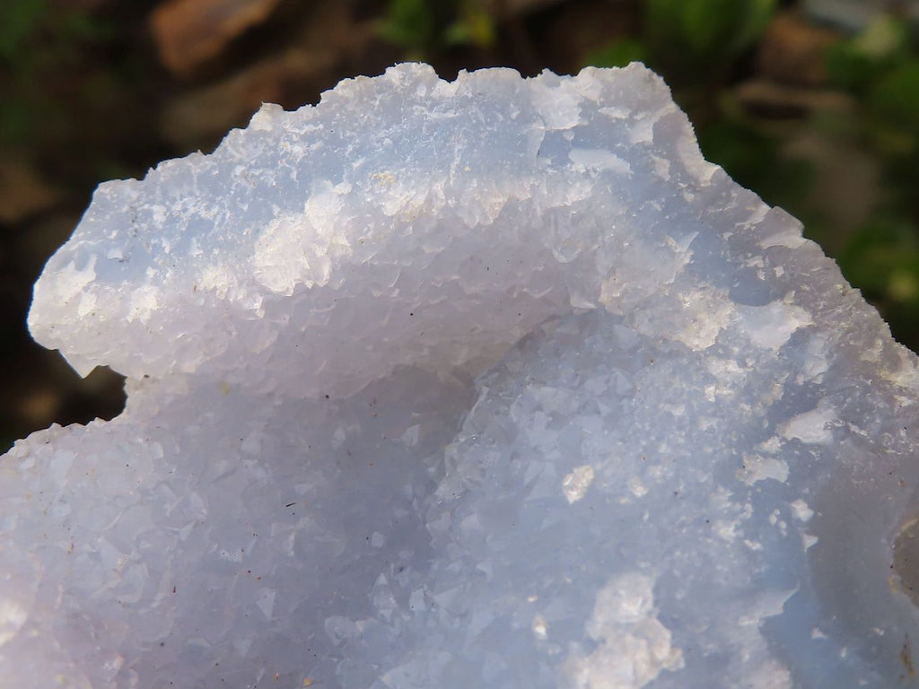 Natural Etched Blue Chalcedony Specimens  x 6 From Malawi - Toprock Gemstones and Minerals 
