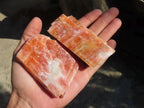 Natural New Sunset Orange Calcite Specimens  x 12 From Spitzkop, Namibia - Toprock Gemstones and Minerals 