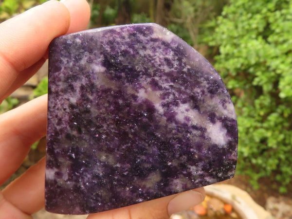 Polished Purple Lepidolite Free Forms  x 4 From Zimbabwe - Toprock Gemstones and Minerals 