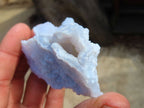 Natural Etched Blue Chalcedony Specimens  x 12 From Nsanje, Malawi - Toprock Gemstones and Minerals 