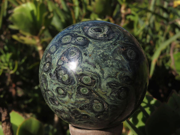 Polished Stromatolite / Kambamba Jasper Spheres  x 2 From Katsepy, Madagascar