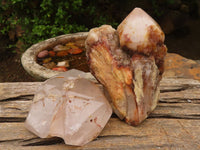 Polished Unusual Pair Of Quartz Crystal Specimens  x 2 From Madagascar - Toprock Gemstones and Minerals 
