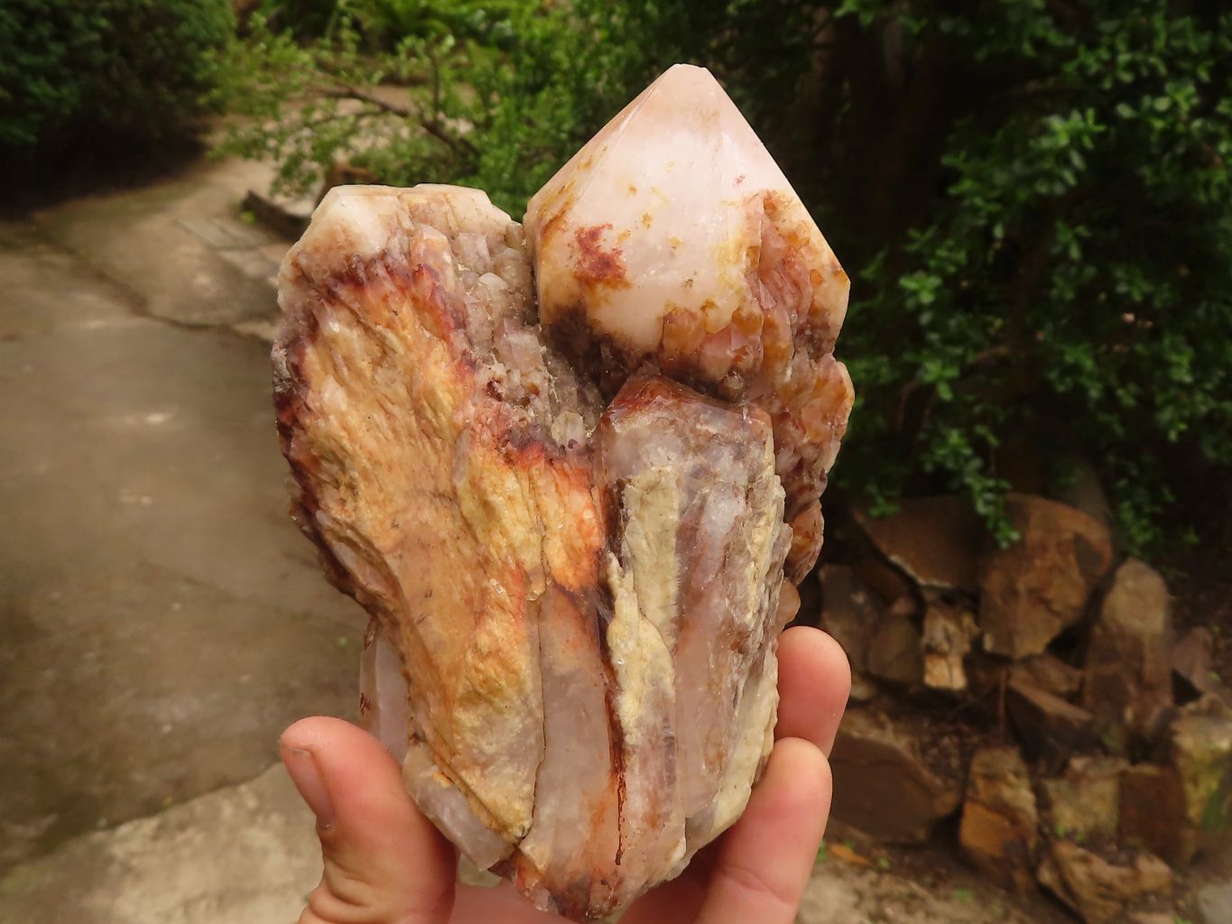 Polished Unusual Pair Of Quartz Crystal Specimens  x 2 From Madagascar - Toprock Gemstones and Minerals 