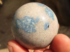 Polished Blue Spotted Spinel Quartz Spheres x 12 From Madagascar - Toprock Gemstones and Minerals 