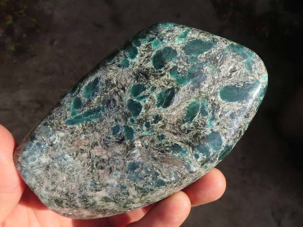 Polished Rare Emerald Mica In Matrix Standing Free Forms x 2 From Mutoko, Zimbabwe - Toprock Gemstones and Minerals 