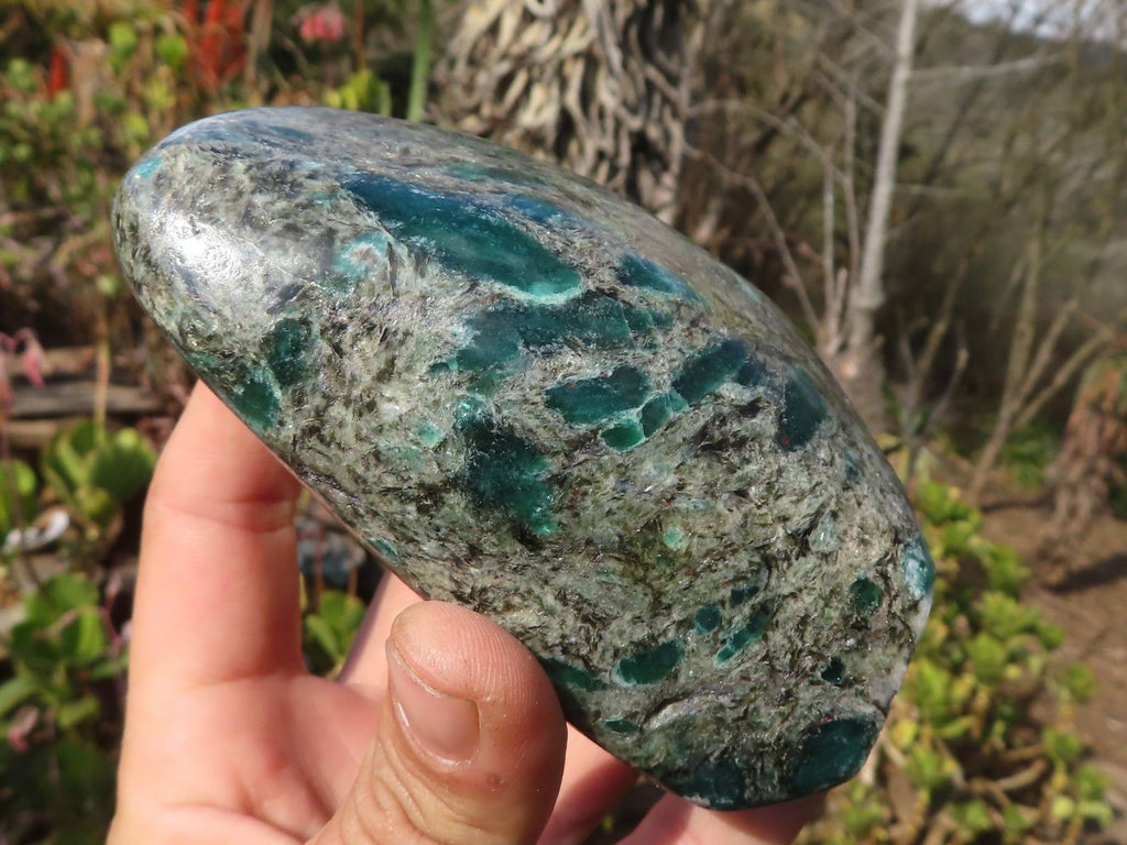 Polished Rare Emerald Mica In Matrix Standing Free Forms x 2 From Mutoko, Zimbabwe - Toprock Gemstones and Minerals 