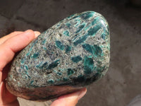 Polished Rare Emerald Mica In Matrix Standing Free Forms x 2 From Mutoko, Zimbabwe - Toprock Gemstones and Minerals 