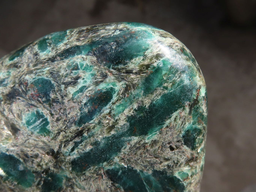 Polished Rare Emerald Mica In Matrix Standing Free Forms x 2 From Mutoko, Zimbabwe - Toprock Gemstones and Minerals 