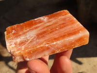 Natural New Sunset Orange Calcite Specimens  x 12 From Spitzkop, Namibia - Toprock Gemstones and Minerals 