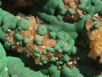 Natural Rare XXL Ball Malachite On Drusy Quartz & Dolomite Specimen x 1 From Kambove, Congo - Toprock Gemstones and Minerals 