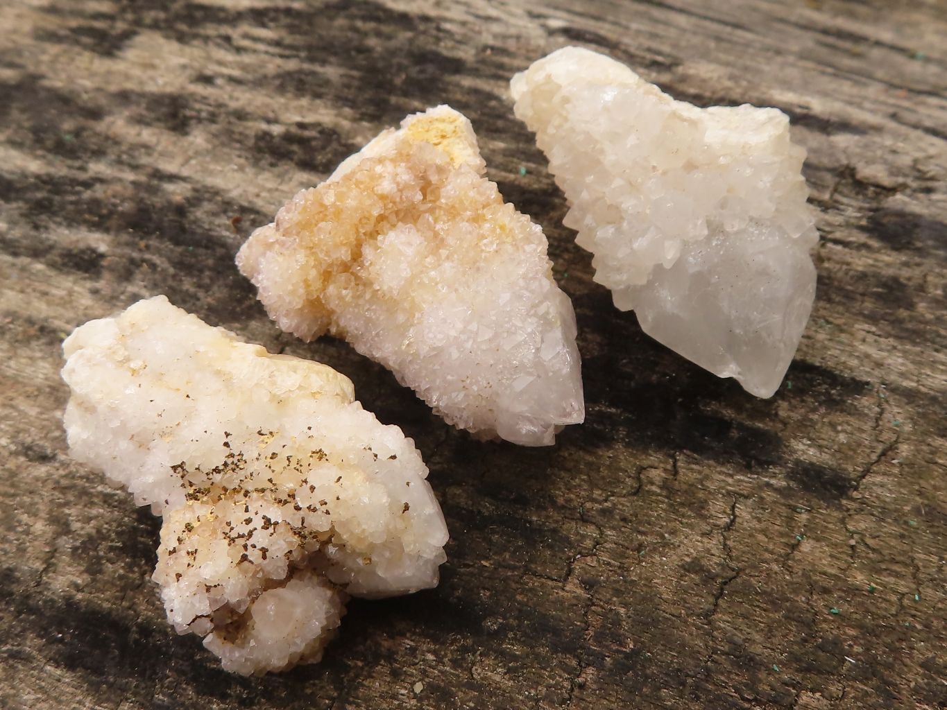 Natural Small White Spirit Quartz Specimens  x 35 From Boekenhouthoek, South Africa - Toprock Gemstones and Minerals 