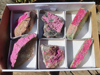 Natural Pink Salrose Cobaltion Dolomite Specimens  x 6 From Kakanda, Congo - Toprock Gemstones and Minerals 
