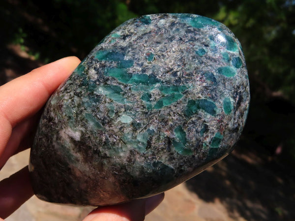 Polished Emeralds In Matrix Free Form x 1 From Zimbabwe - TopRock