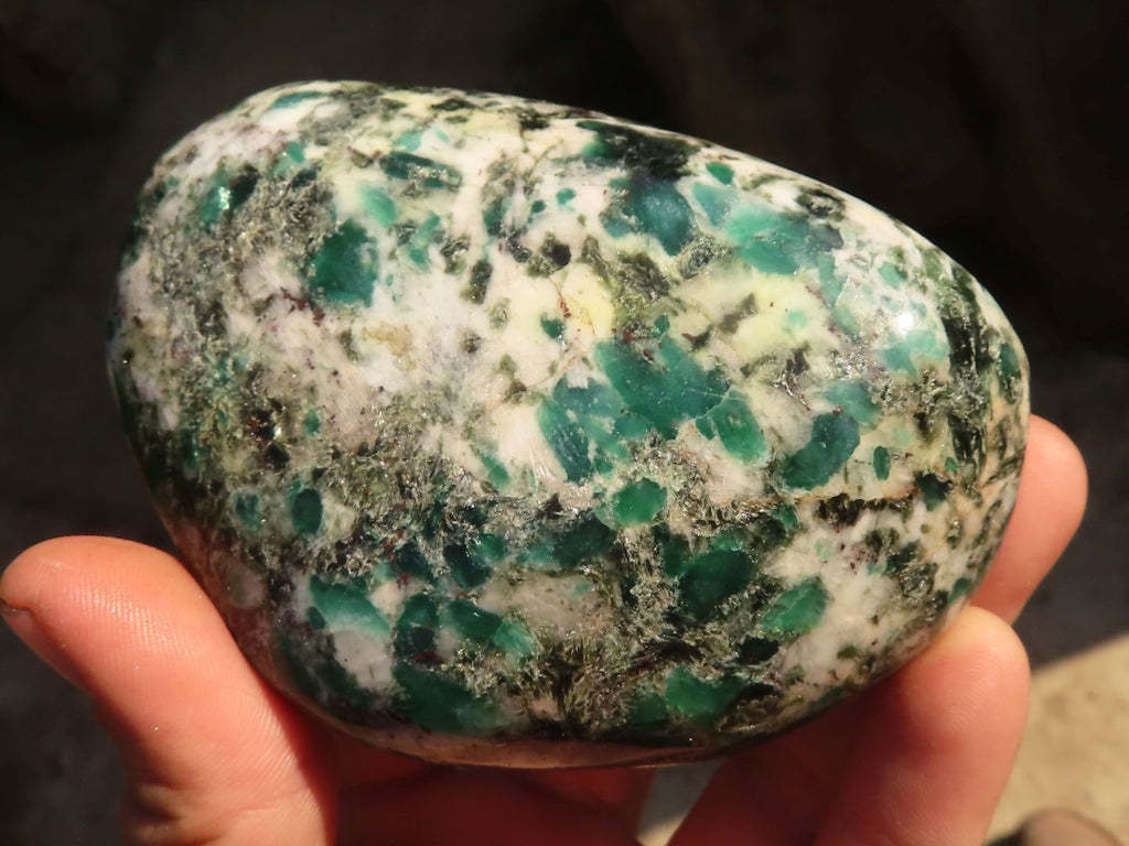 Polished Emerald Mica In Matrix Free Forms x 3 From Mutoko, Zimbabwe - Toprock Gemstones and Minerals 