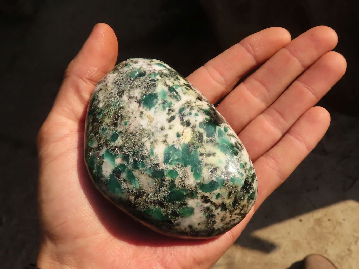 Polished Emerald Mica In Matrix Free Forms x 3 From Mutoko, Zimbabwe - Toprock Gemstones and Minerals 
