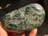 Polished Emerald Mica In Matrix Free Forms x 3 From Mutoko, Zimbabwe - Toprock Gemstones and Minerals 