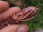 Polished Mixed Jewellery Free Forms With Copper Art Wire Pendants x 6 From Congo - TopRock