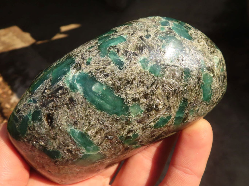 Polished Emerald Mica In Matrix Free Forms x 3 From Mutoko, Zimbabwe - Toprock Gemstones and Minerals 