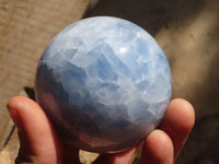 Polished Blue Calcite Spheres  x 4 From Ihadilalana, Madagascar - Toprock Gemstones and Minerals 