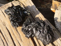 Natural Schorl Black Tourmaline Specimens x 2 From Erongo, Namibia