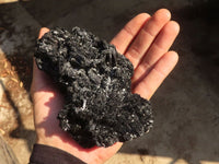 Natural Schorl Black Tourmaline Specimens x 2 From Erongo, Namibia