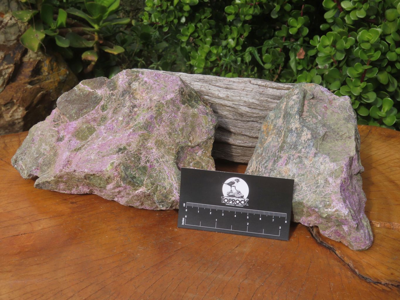 Natural Large Selected Stichtite & Green Serpentine Specimens x 2 From Barberton, South Africa - TopRock